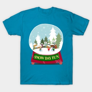 Snow Day Fun Snow Globe T-Shirt